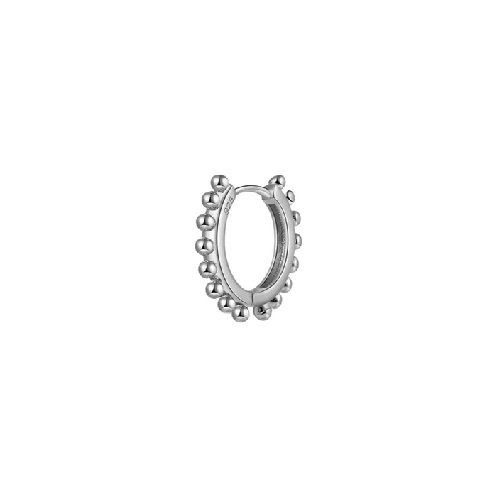 A Little Magic | Silver dots in a box hoops